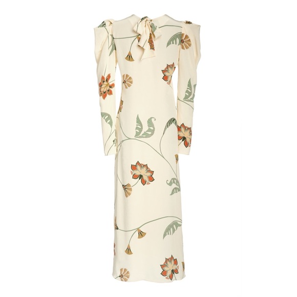 Johanna Ortiz Splashing Flowers Silk Dress - Picture 4 of 4